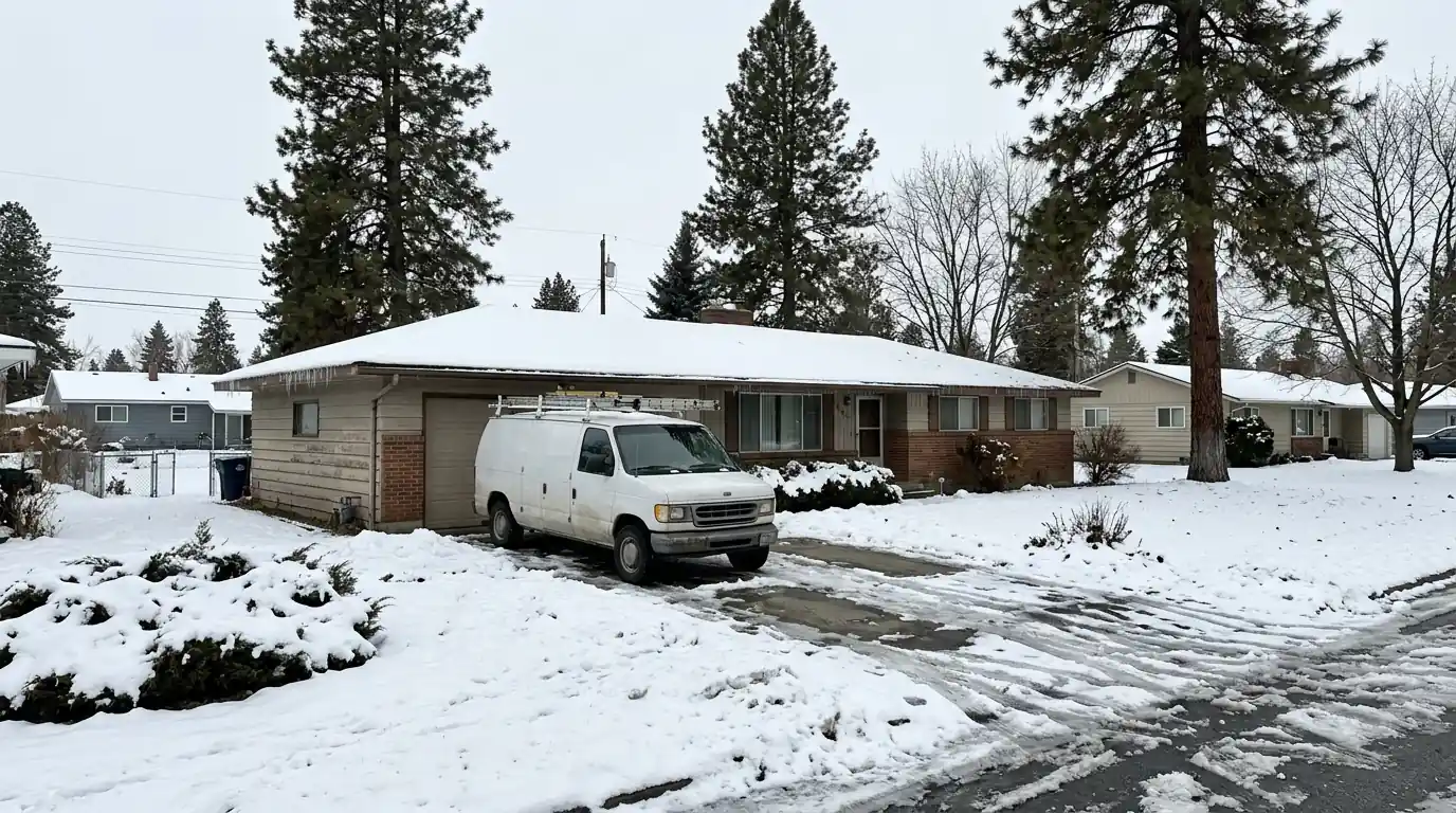 An Opportunity home on a burst pipe call