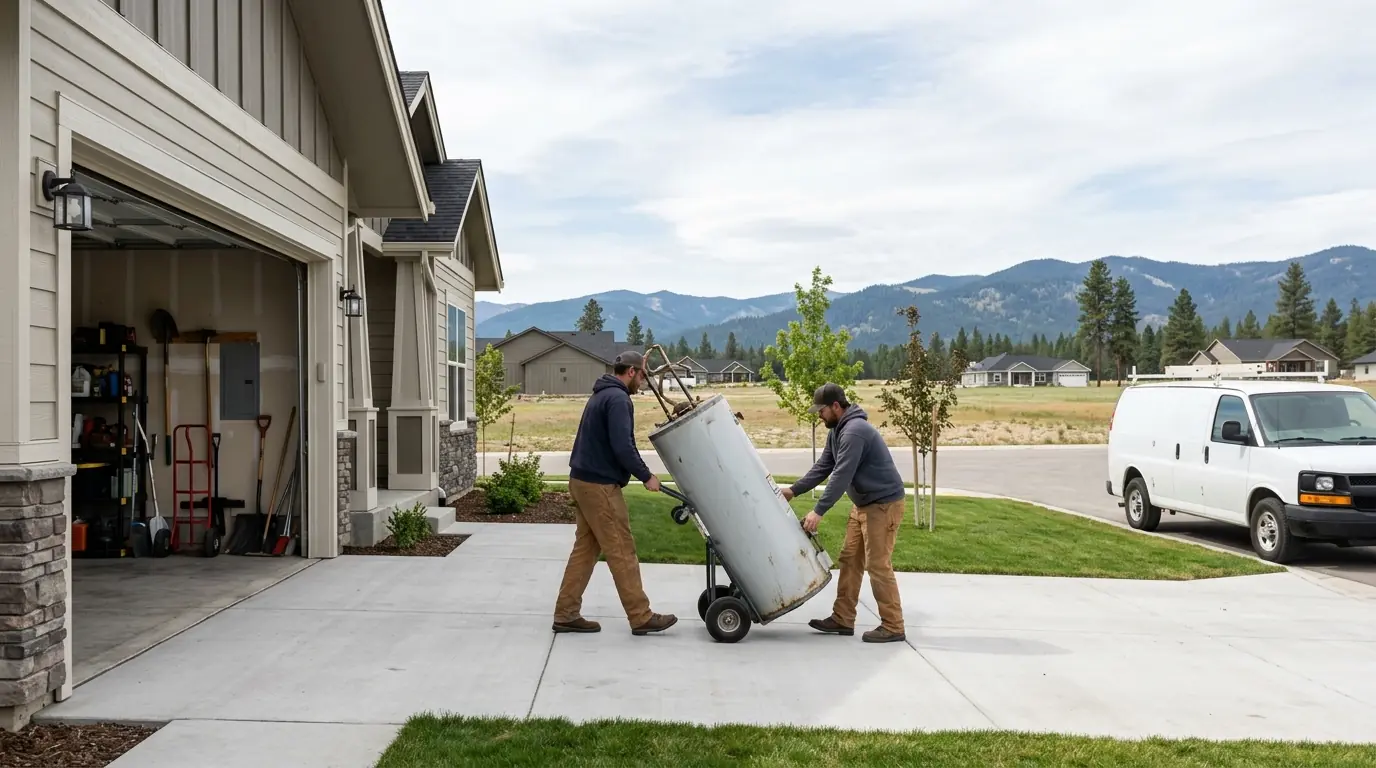 A newer Rathdrum home after a water heater failure