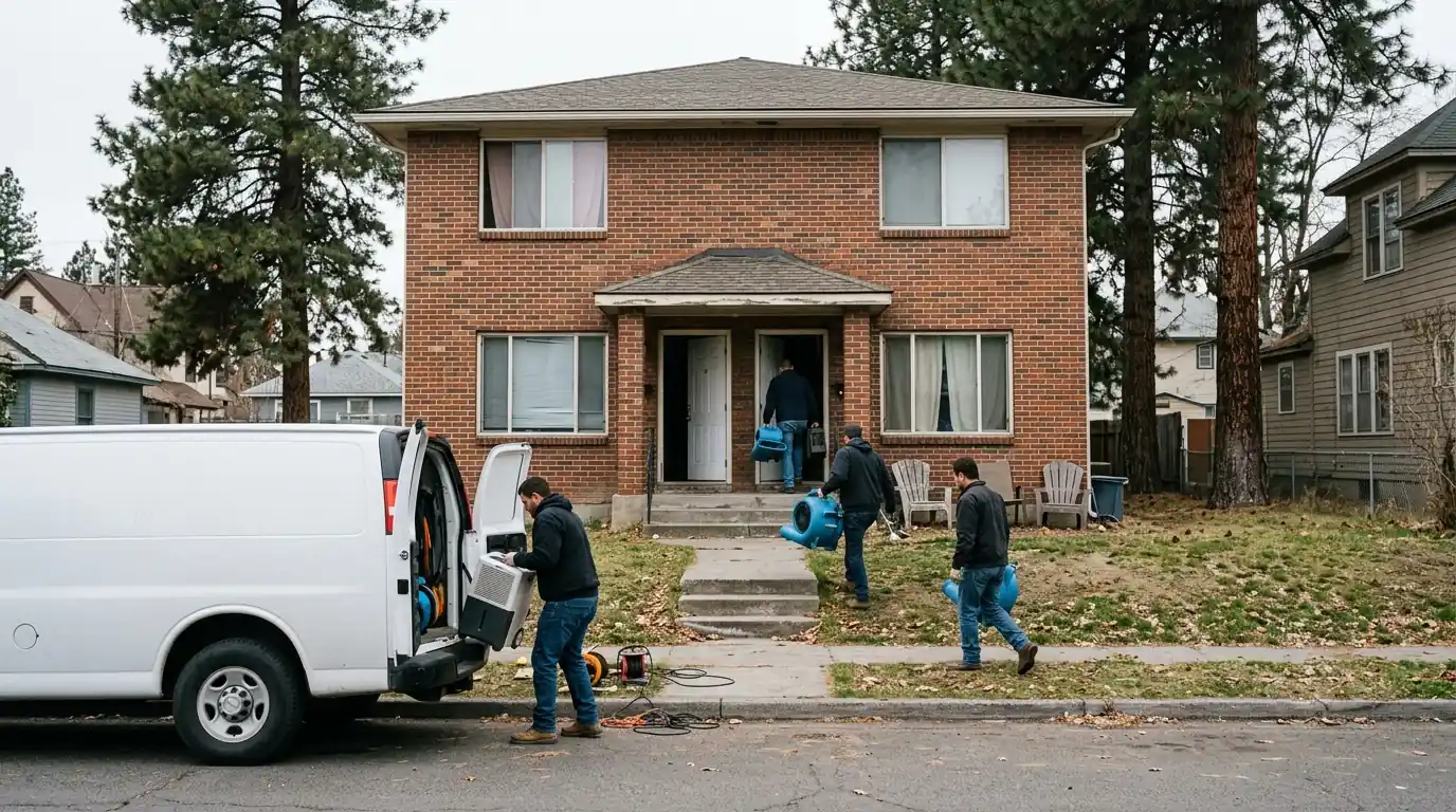 A Cheney rental during a water damage call