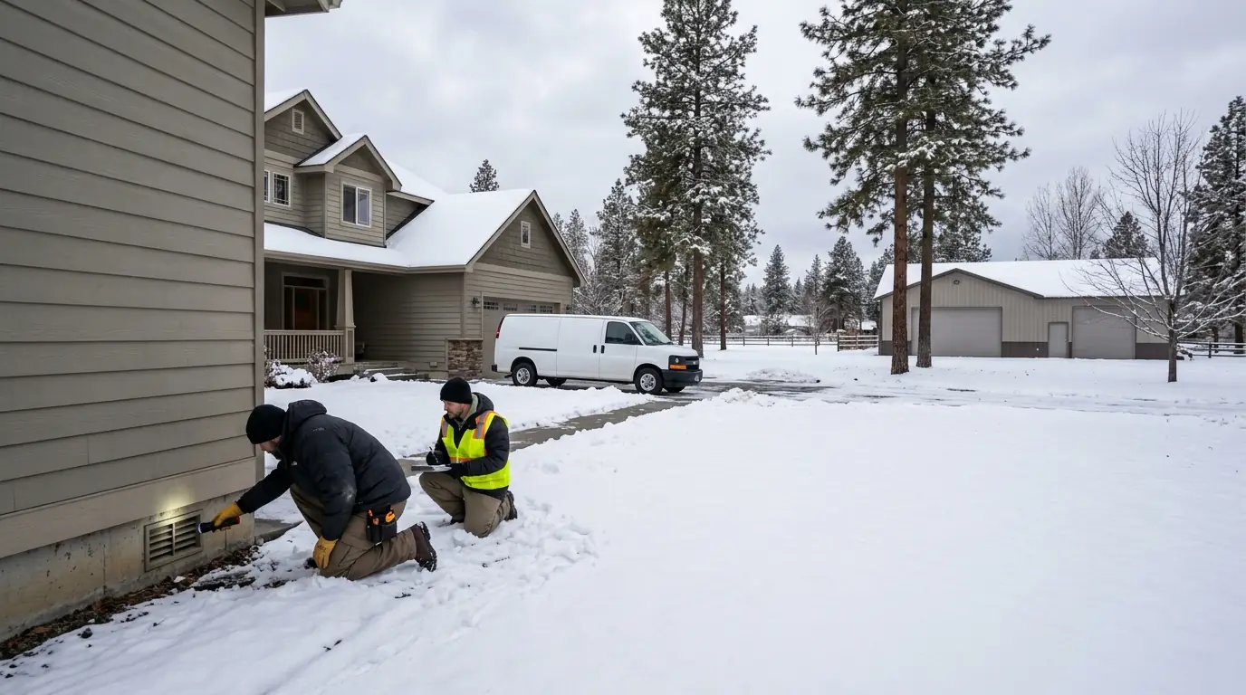 A Greenacres home on a frozen pipe call