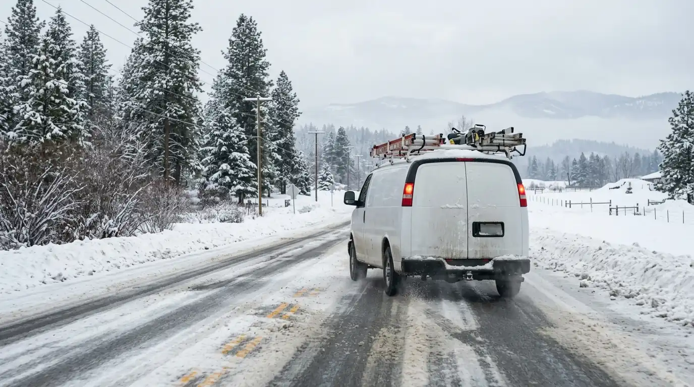 On the road to a winter water damage call